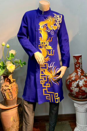 áo dài xanh dương