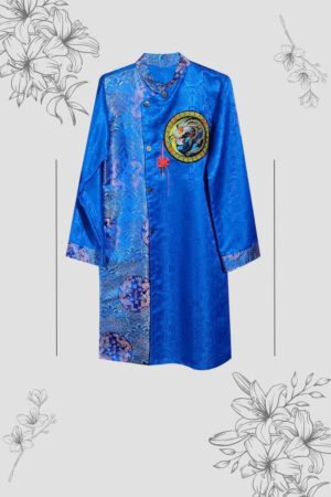 cách tân nam xanh dương